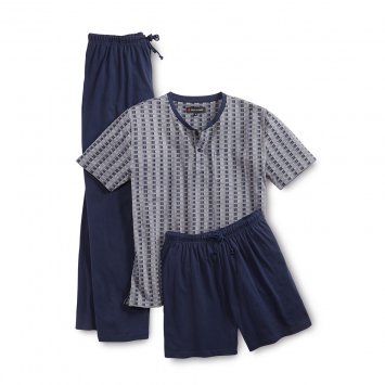 3-delige jersey-pyjama