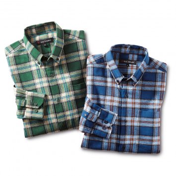 Overhemd van katoenflanel