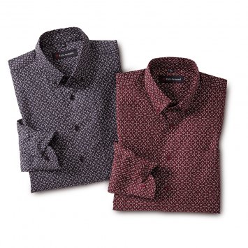 Modern gedessineerd overhemd