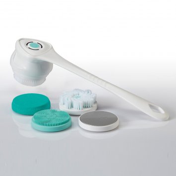 Roterende douche- en lichaamsborstel