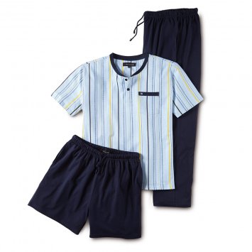 Driedelige jersey pyjama