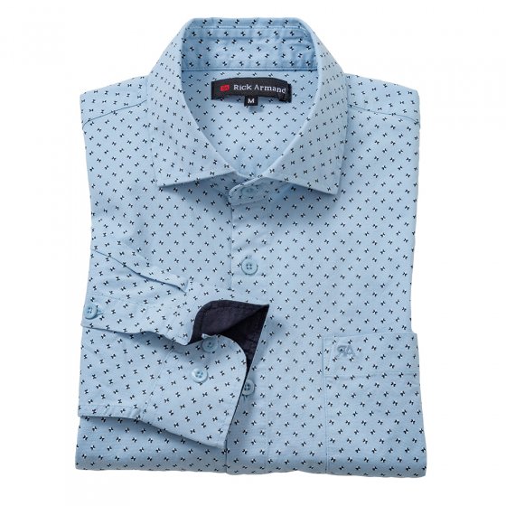 MILANO stretchhemd 3XL (47/48) | Lichtblauw