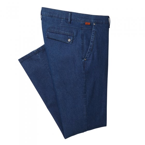 Jeans met klepzakken 