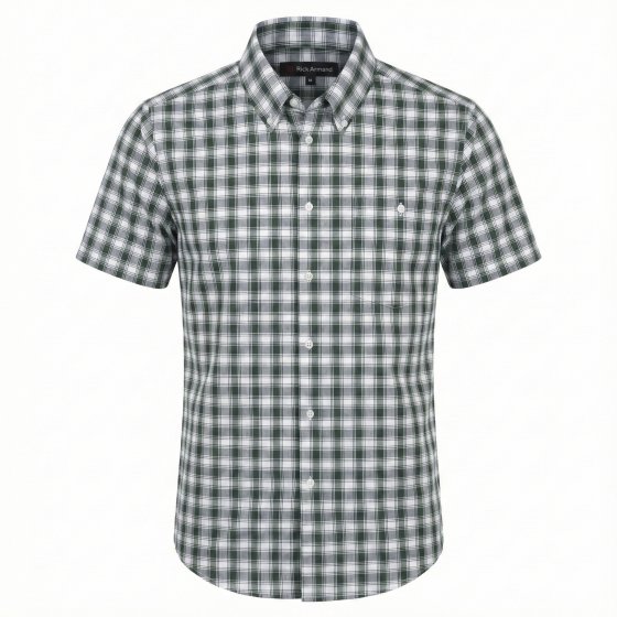 Gemakkelijk te onderhouden stretchhemd 3XL (47/48) | Groen