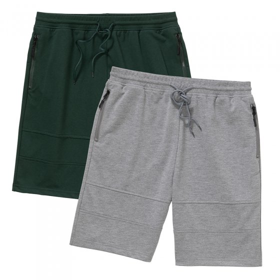 Twee korte broeken voor in de vrije tijd 