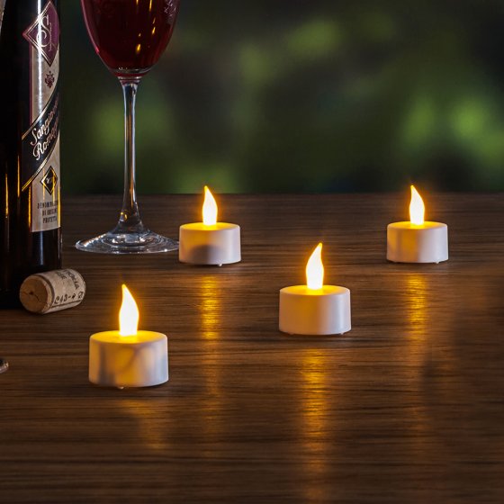 Led-waxinelichtjes in een set van 4 Set van 4 