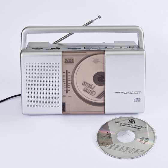 Draagbare radio-cd-speler 