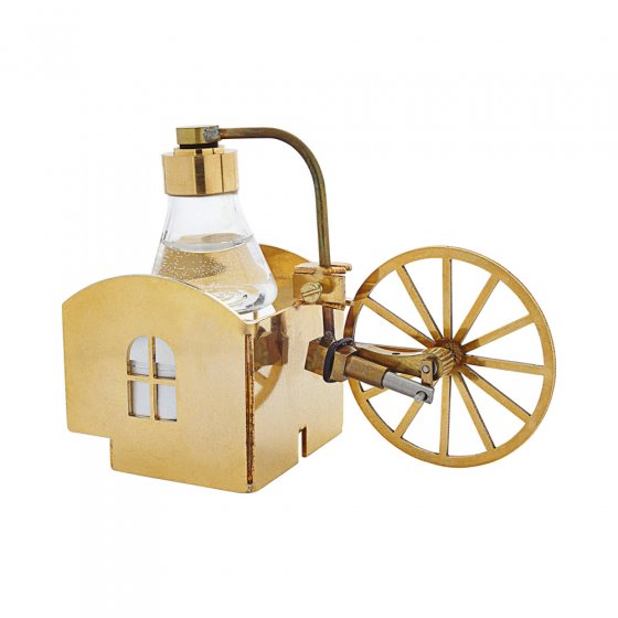 Vergulde mini-stoommachine 'Kotten'