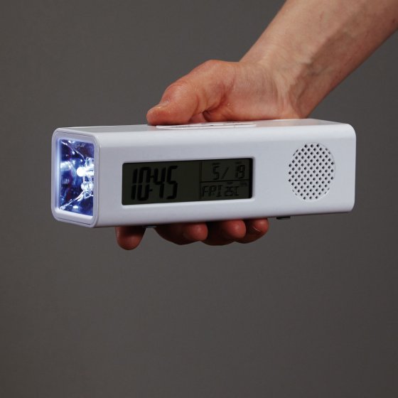 Radiowekker met ledzaklamp 