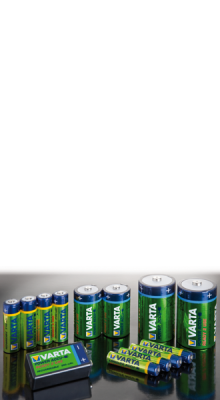 Opgeladen batterij – set D