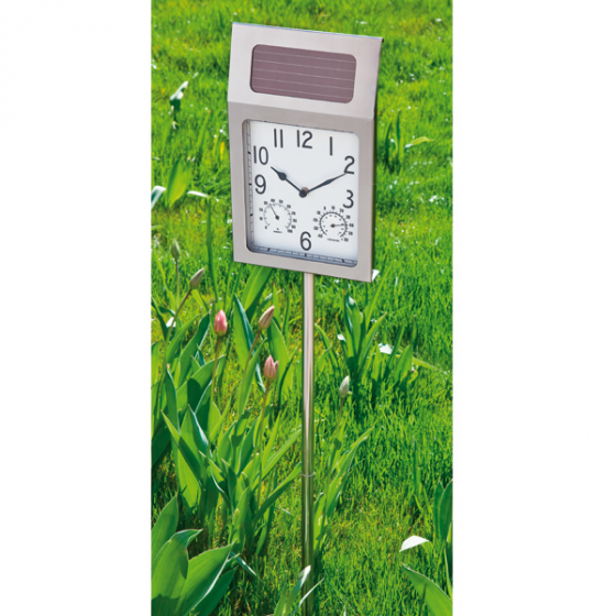 3-in-1 tuin zonne-klok