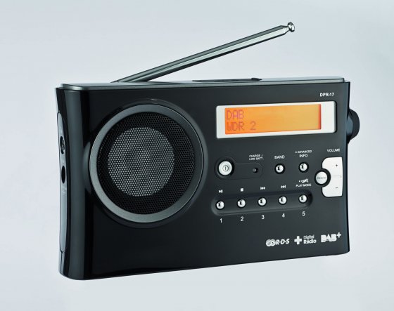 Draagbare DAB-radio met opnamefunctie 