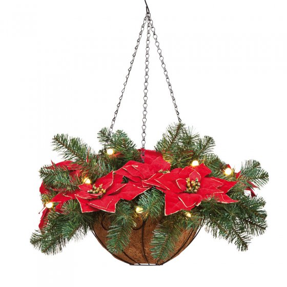 Kerstster-mand met led en timer