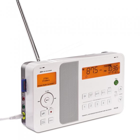 Radio met MP3 recorder en speler 