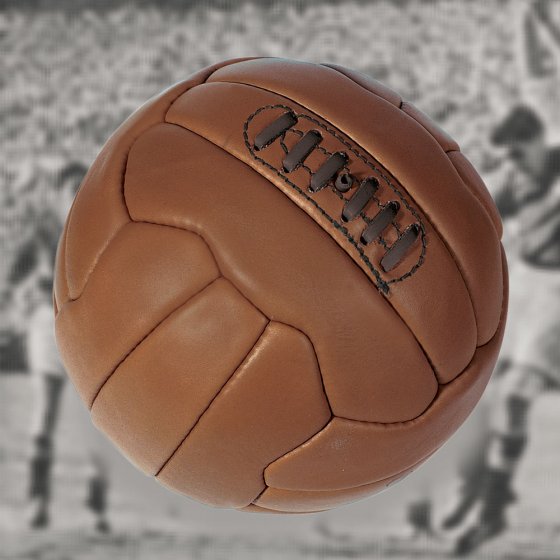 Nostalgische leren voetbal