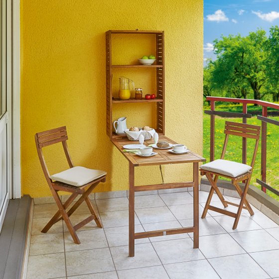 Inklapbare balkonset 