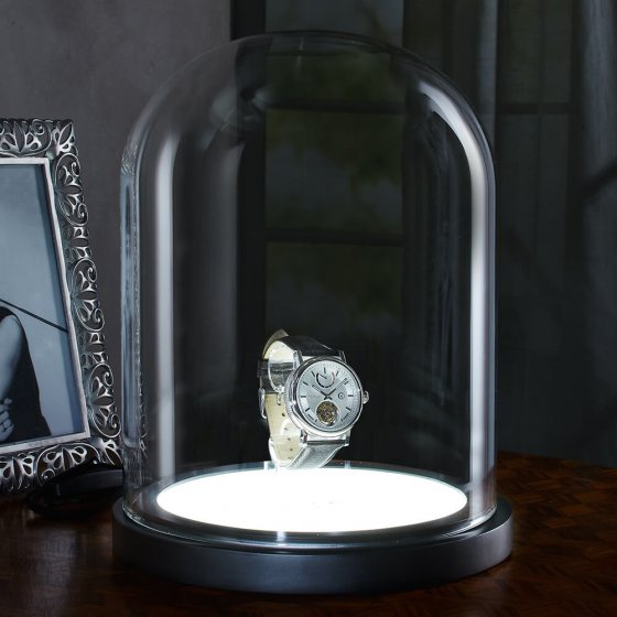 Verlichte glazen stolp "Highlight"