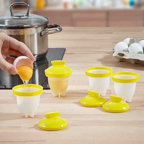 Silicone-eierkookvormen 'Eggciters®' 4 stuks 