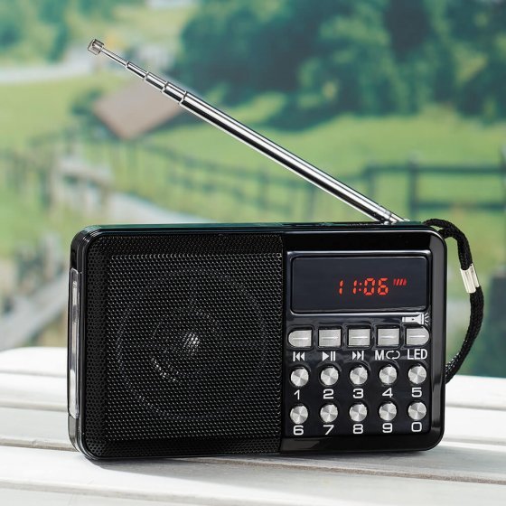 Multifunctionele radio met licht 