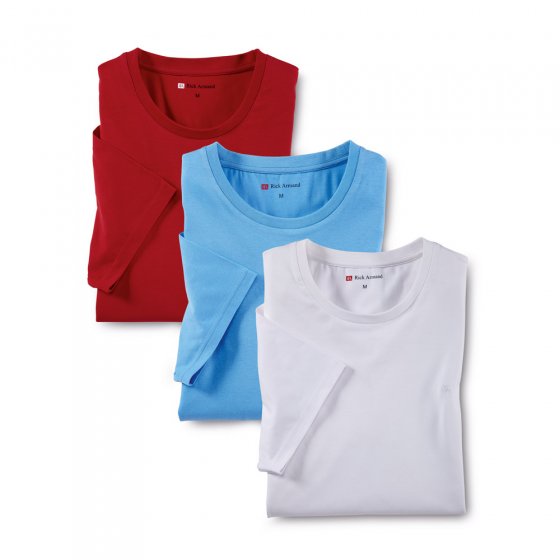 T-shirt in stretchkwaliteit 3 stuks