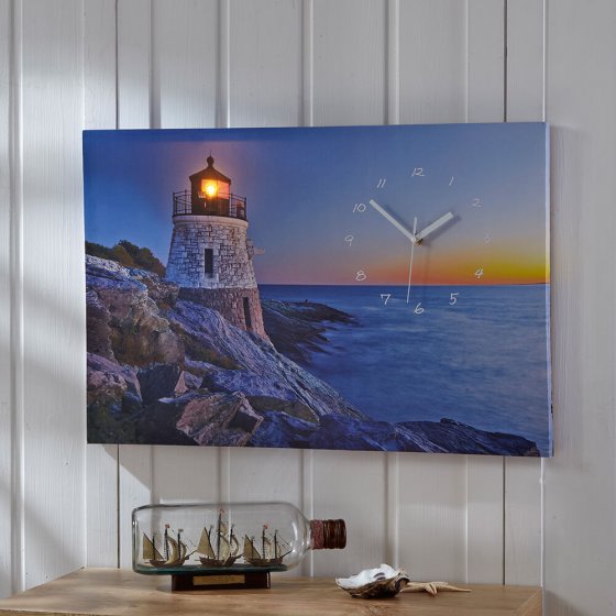 Led-artprint met klok 