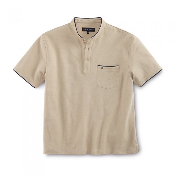 Piquéshirt m.opsta.kraag,Beige 3XL | Beige