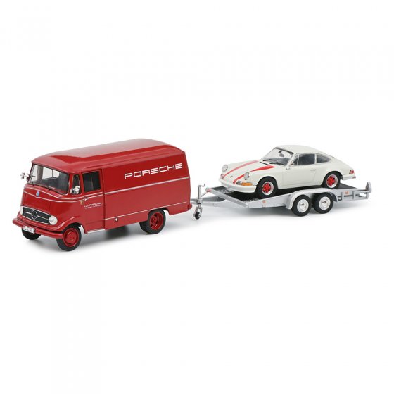 Mercedes Benz L319 met aanhangwagen 