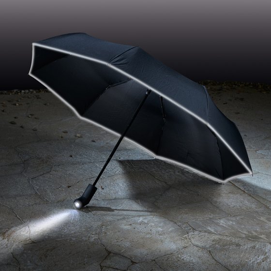 Automatische paraplu met 180°-zaklamp 