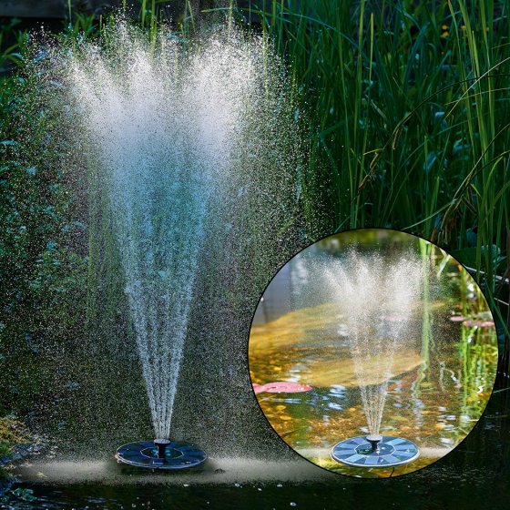 Fontein op zonne-energie met ledverlichting 