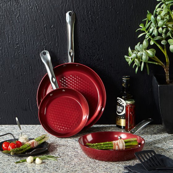 Pannenset met hoge rand 'Ceraflon Prestige' 