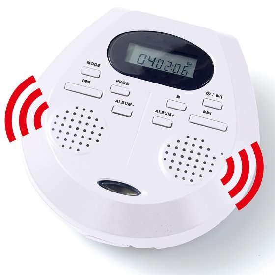 Draagbare cd-speler met stereoluidsprekers 