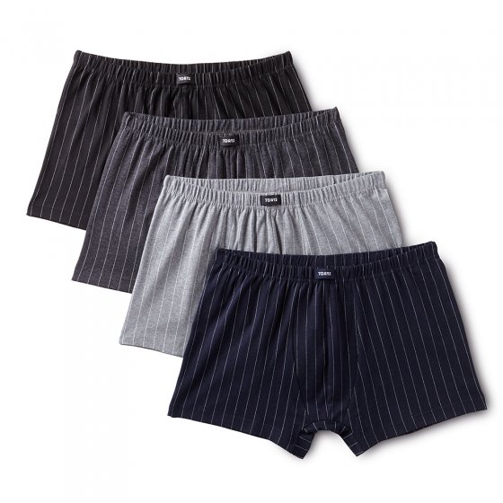 Retroshort met strepenprint Set van 4 