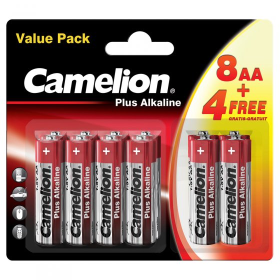 Batterijen-besparingsset 12 stuks Mignon (AA) 