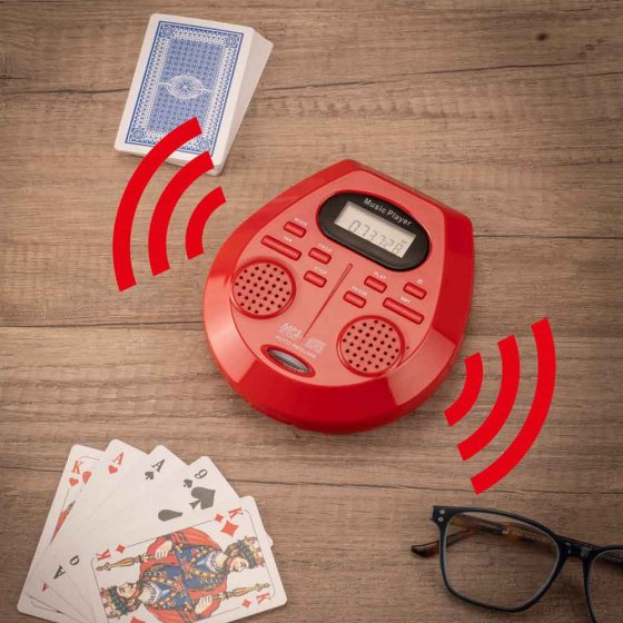 Draagbare cd-speler met stereoluidsprekers 