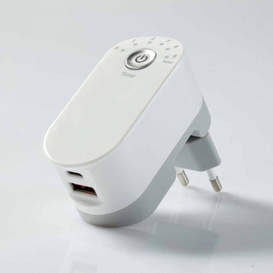 Combi-stopcontactadapter met timer 