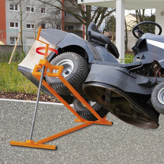Heftoestel voor grasmaaier 