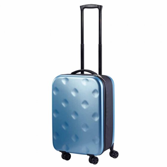 Ultraplatte rolkoffer Blauw