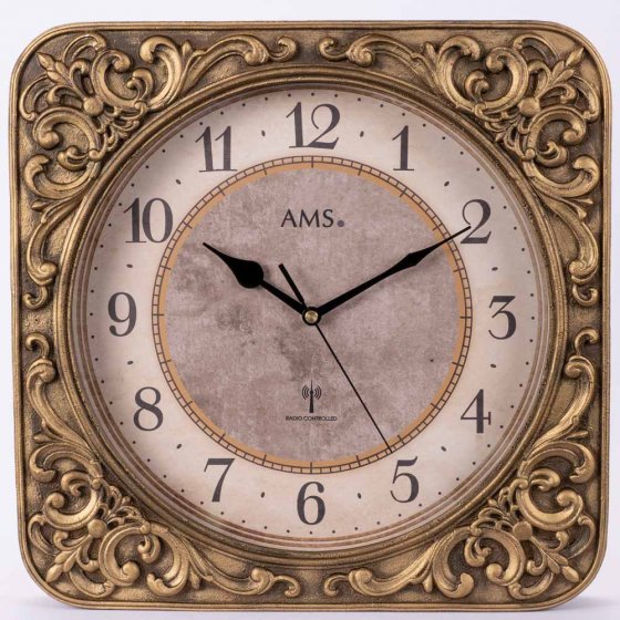 Radiogestuurde wandklok ’decor’ 