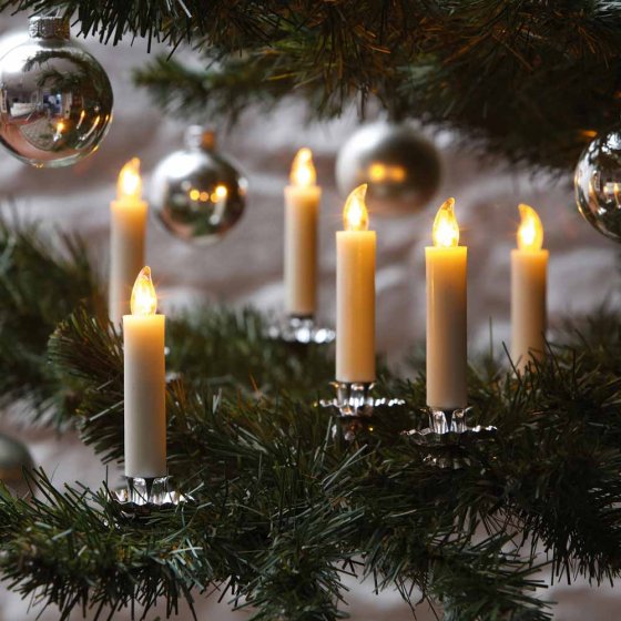 LED kaarsen voor de kerstboom Set van 10 