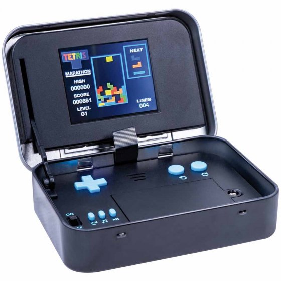 Tetris spelconsole in een blik Tetris spelconsole in een blik