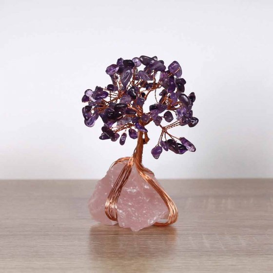 Decoratieve lithotherapie “Amethistboom”