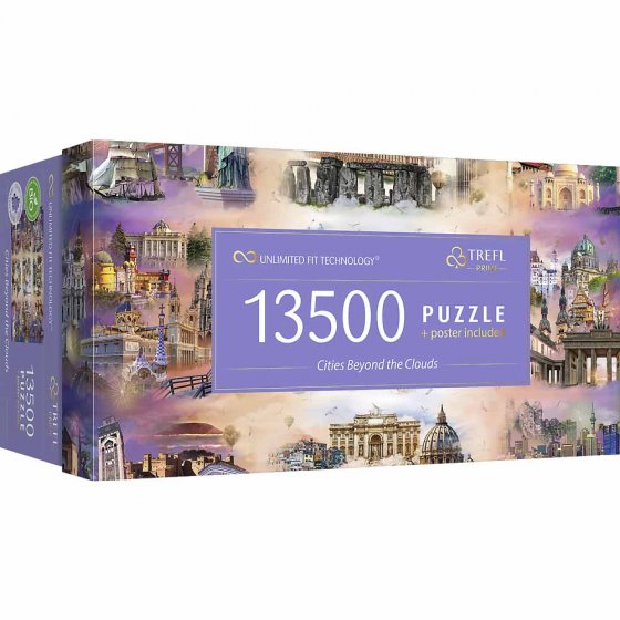 Premiumpuzzel 'Steden boven de wolken' 