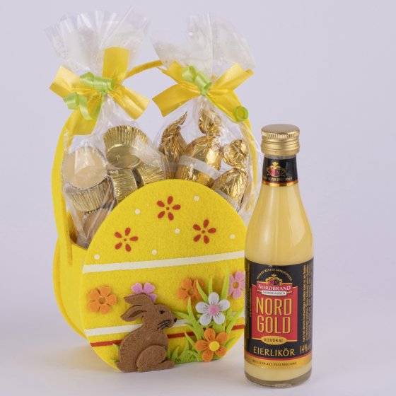 Cadeautasje met eierlikeur 