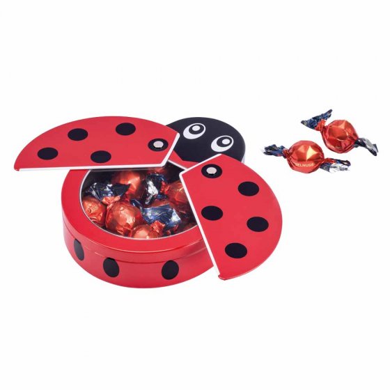 Lieveheersbeestjesblikje met chocolaatjes