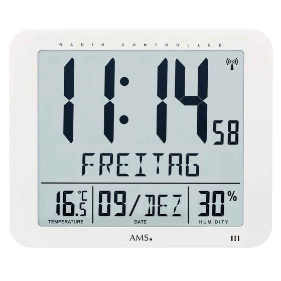 Radiogestuurde wandklok 