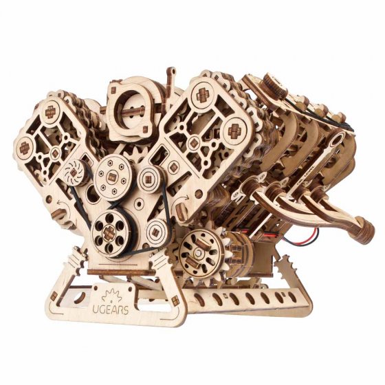 Houten modelmotor V8 