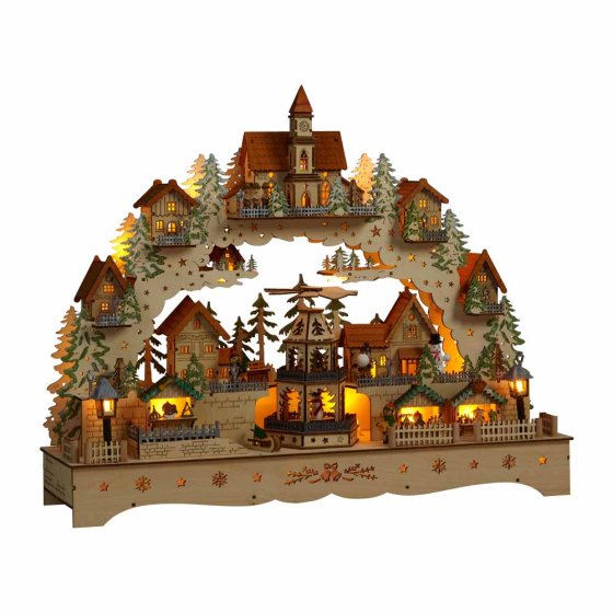 Grote verlichte decoratieboog-landschap 