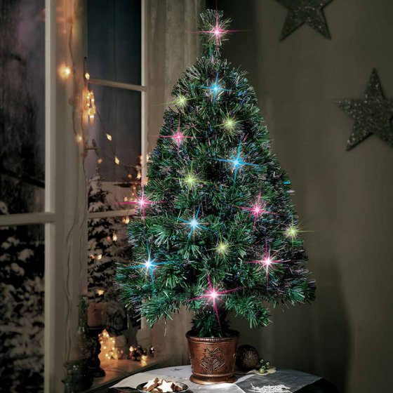 Kerstboom die van kleur wisselt