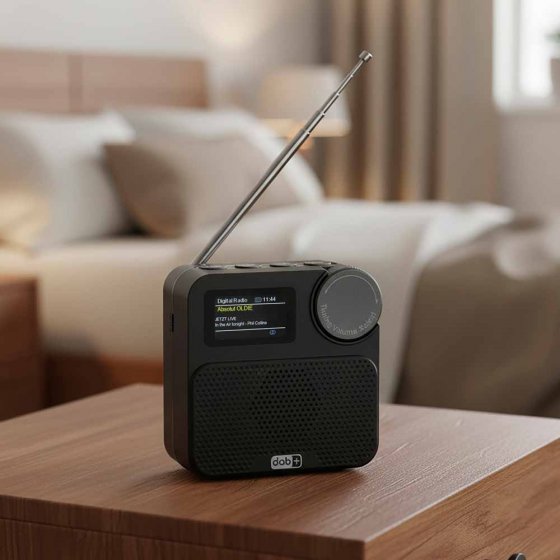 Draagbare multifunctionele DAB+ radio 