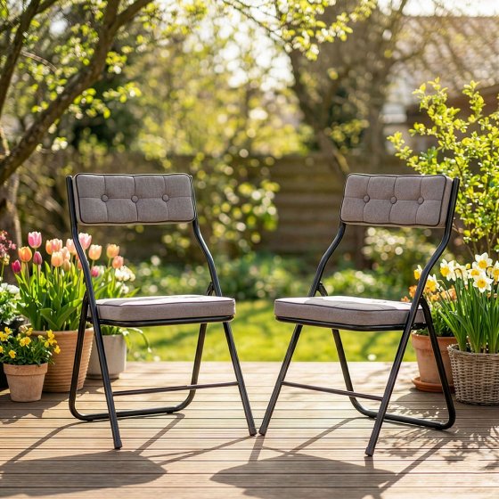 Opvouwbare comfortstoel in een set van 2 